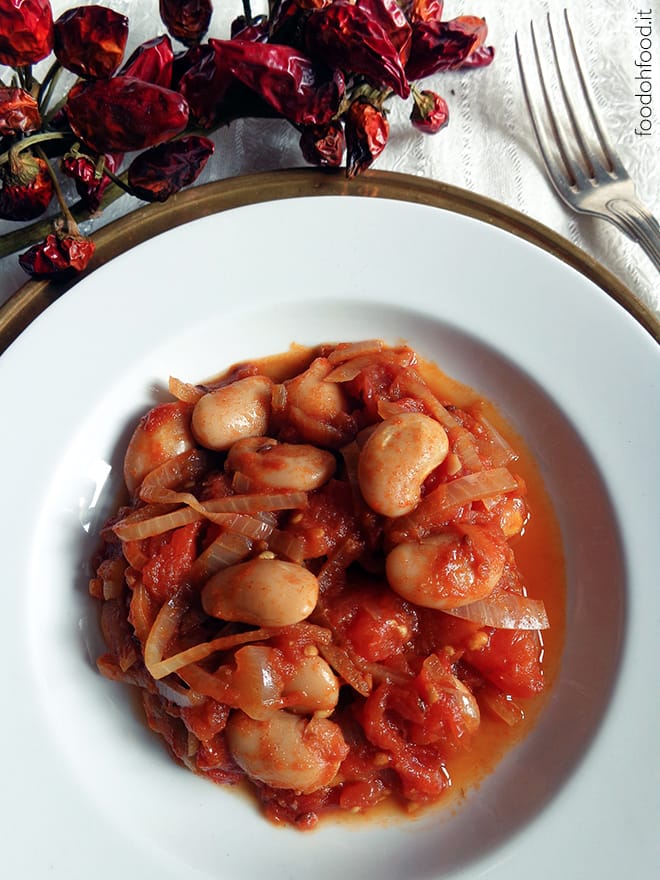 Sweet and savory giant white beans stew