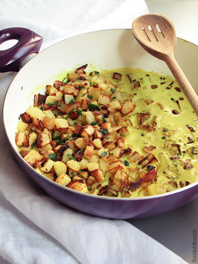 Roasted potato curry
