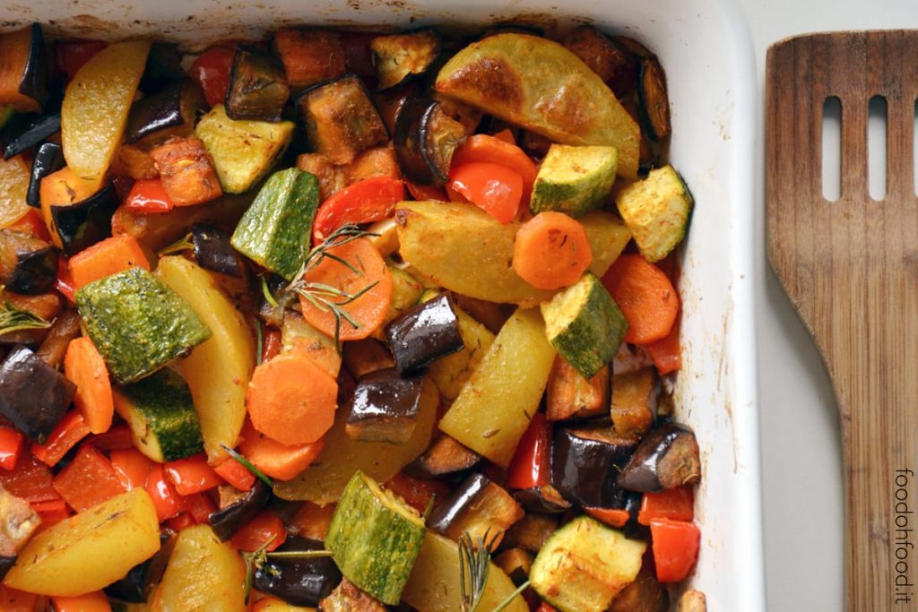 Easy roasted vegetables with spices